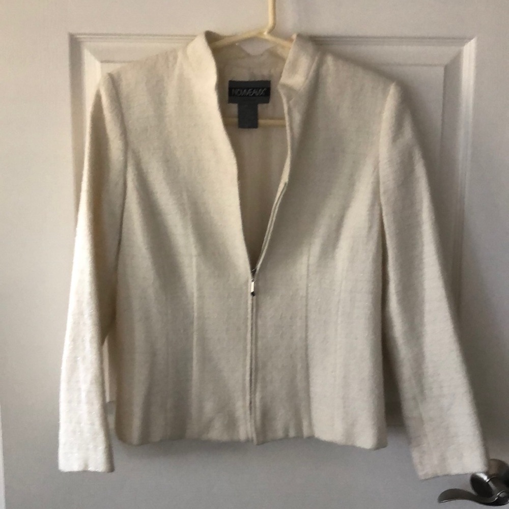 Nouveaux Petite Cream & Silver Thread Jacket
